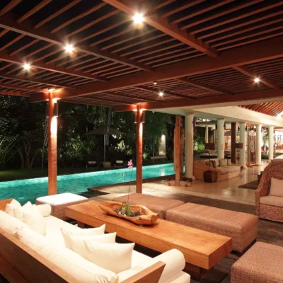 17. Villa Sarasvati – Main living area at night_3_11zon Villa Sarasvati - Villa Gallery