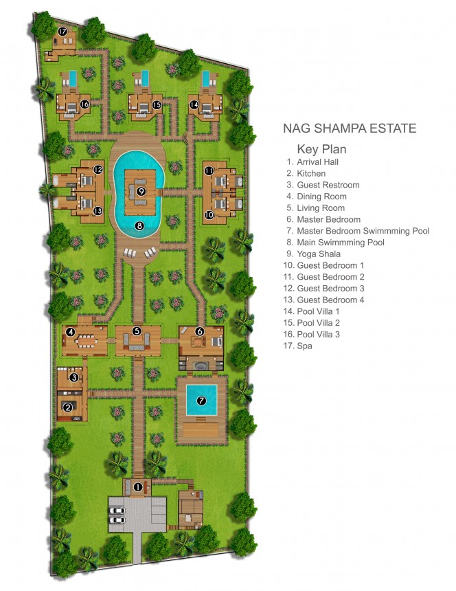 Villa Nag Shampa - Floor Plan