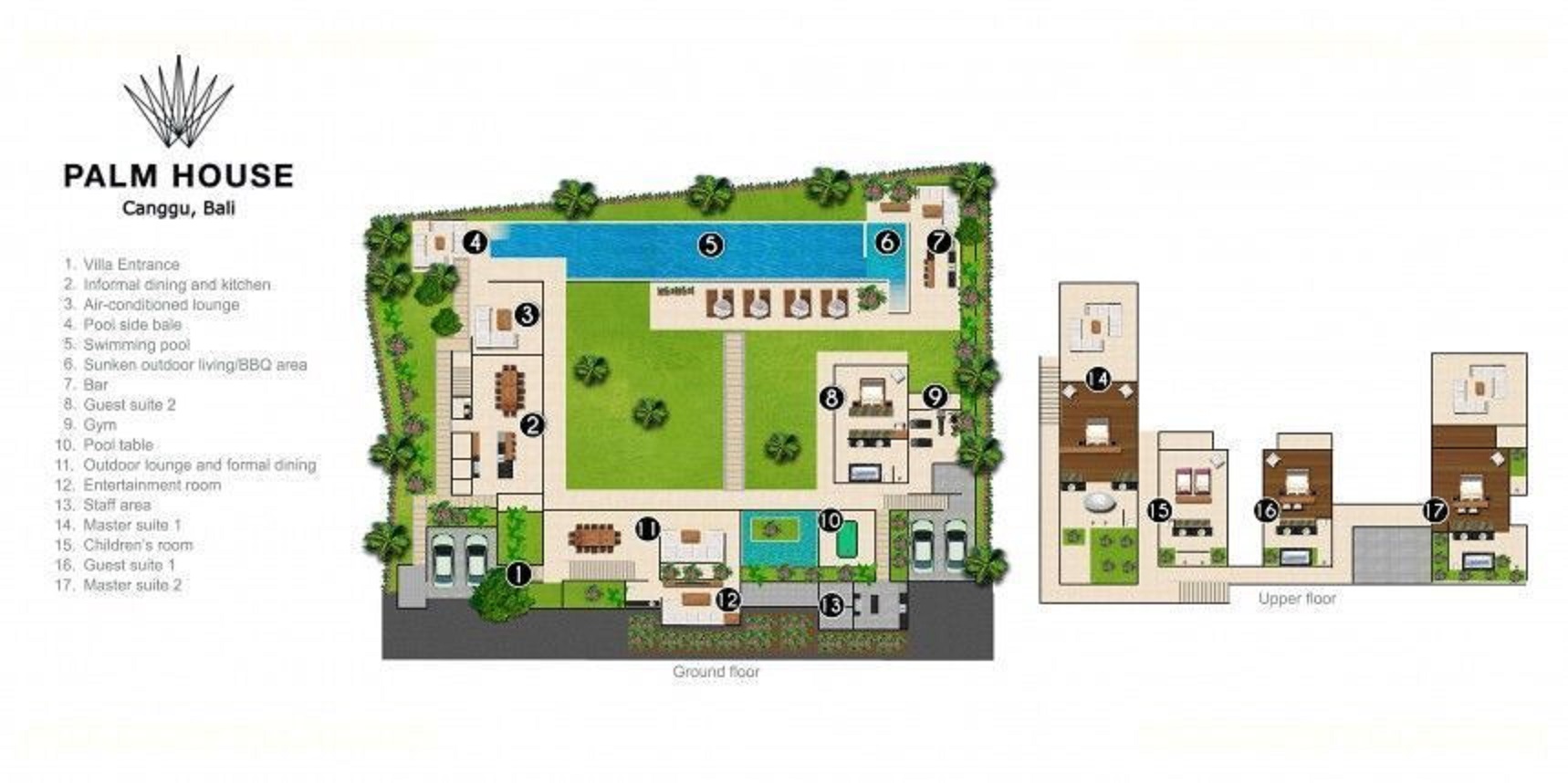 Villa Palm House - Floor Plan