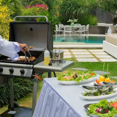 19. The Layar – Barbeque in villa The Layar Villa Five - Villa Gallery