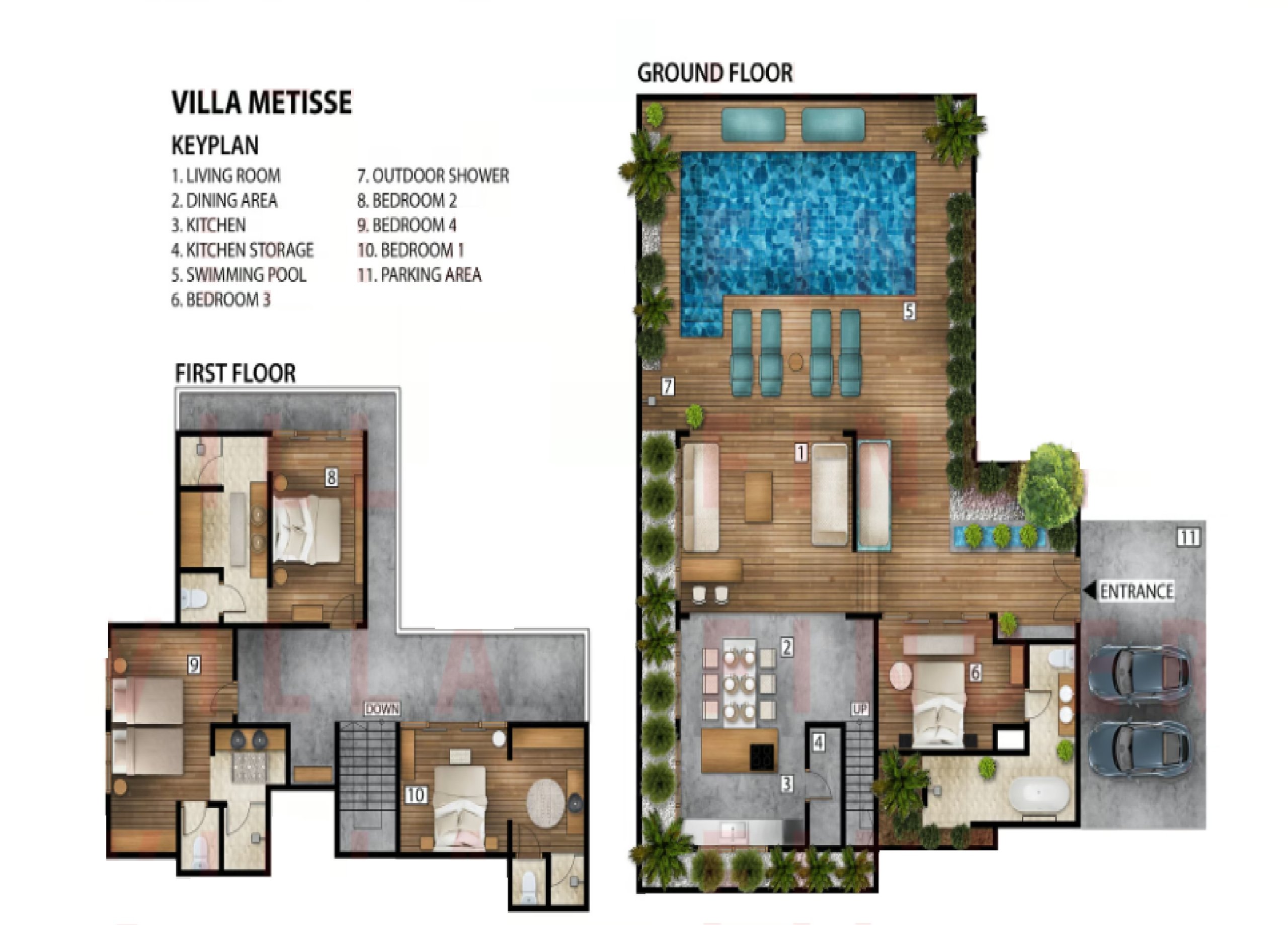 Villa Metisse - Floor Plan