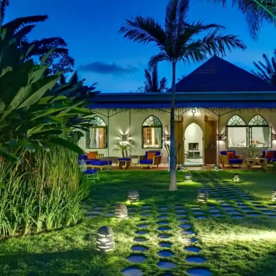 20-Sayang dAmour – Garden lights at night Villa Sayang D’amour - Villa Gallery