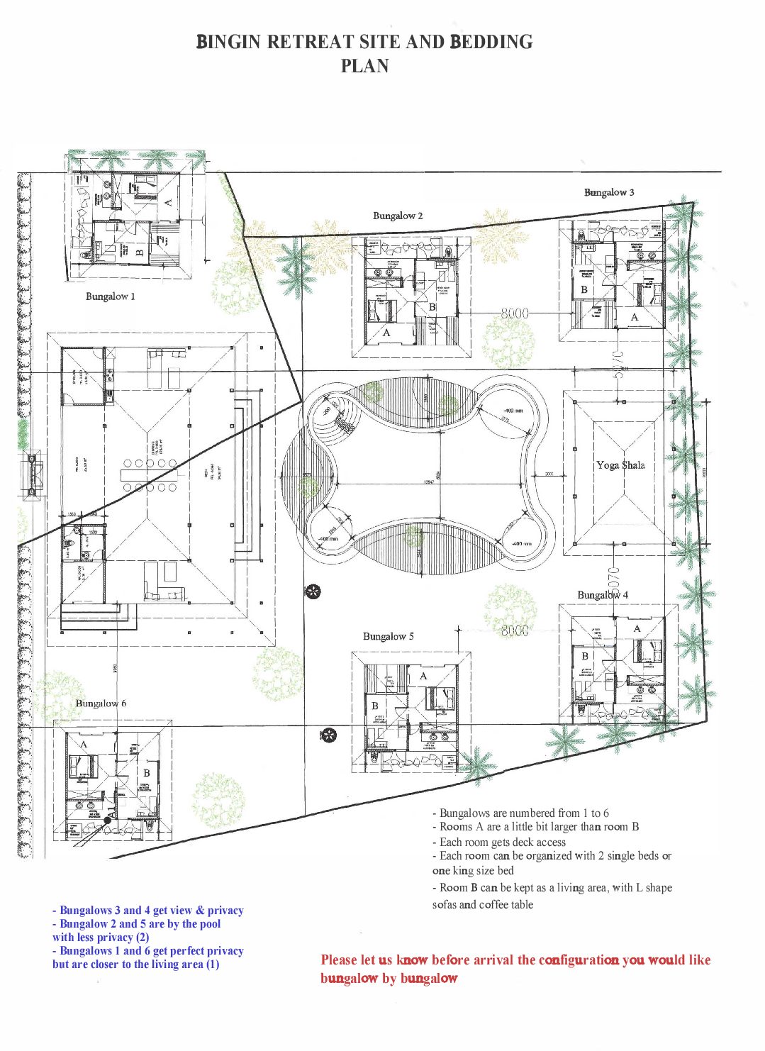 Villa Relax Bingin - Floor Plan