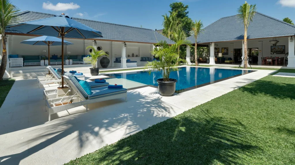 22. Villa Windu Asri – Lawn and pool copy Villa Windu Asri - Villa Gallery