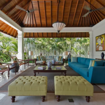 24. Villa Windu Asri – Seating in grand living pavilion Villa Windu Asri - Villa Gallery