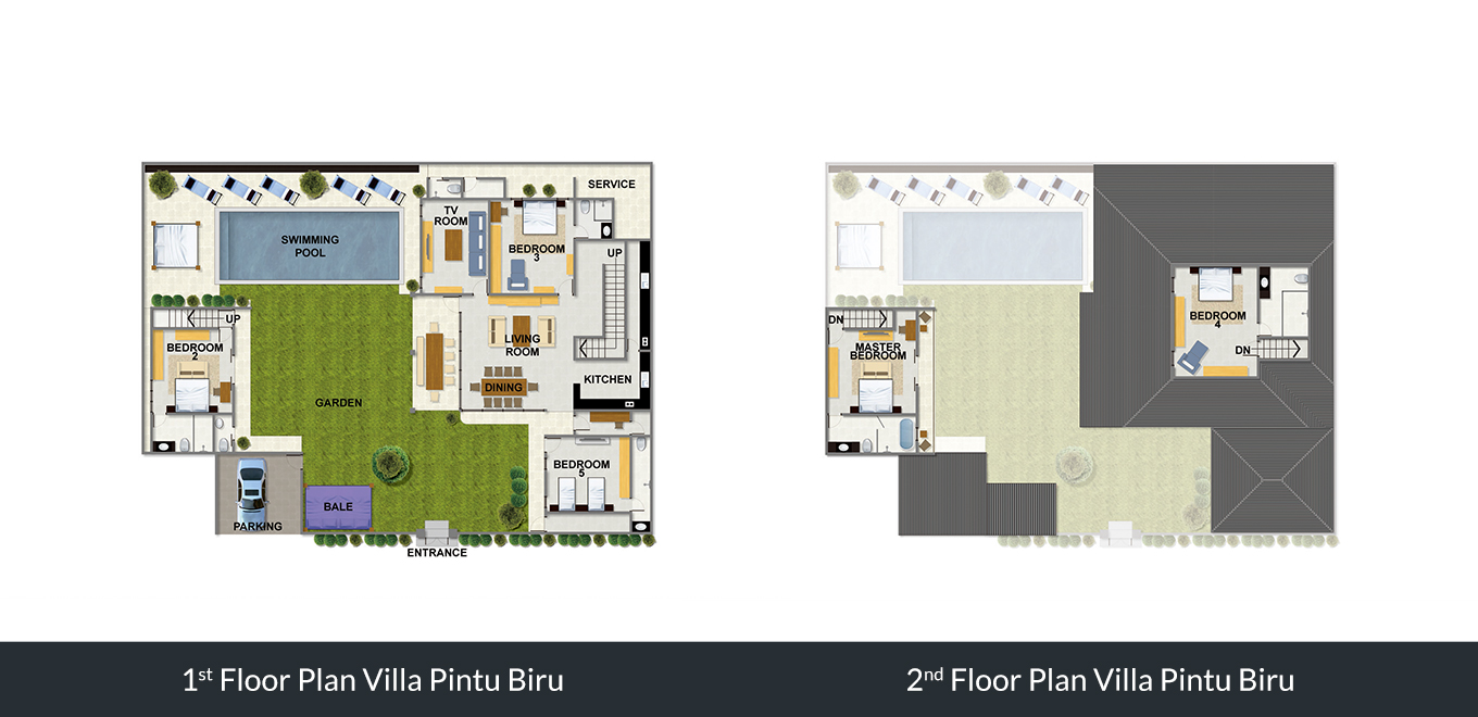 Villa Pintu Biru - Floor Plan