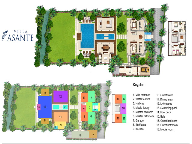 Villa Asante - Floor Plan