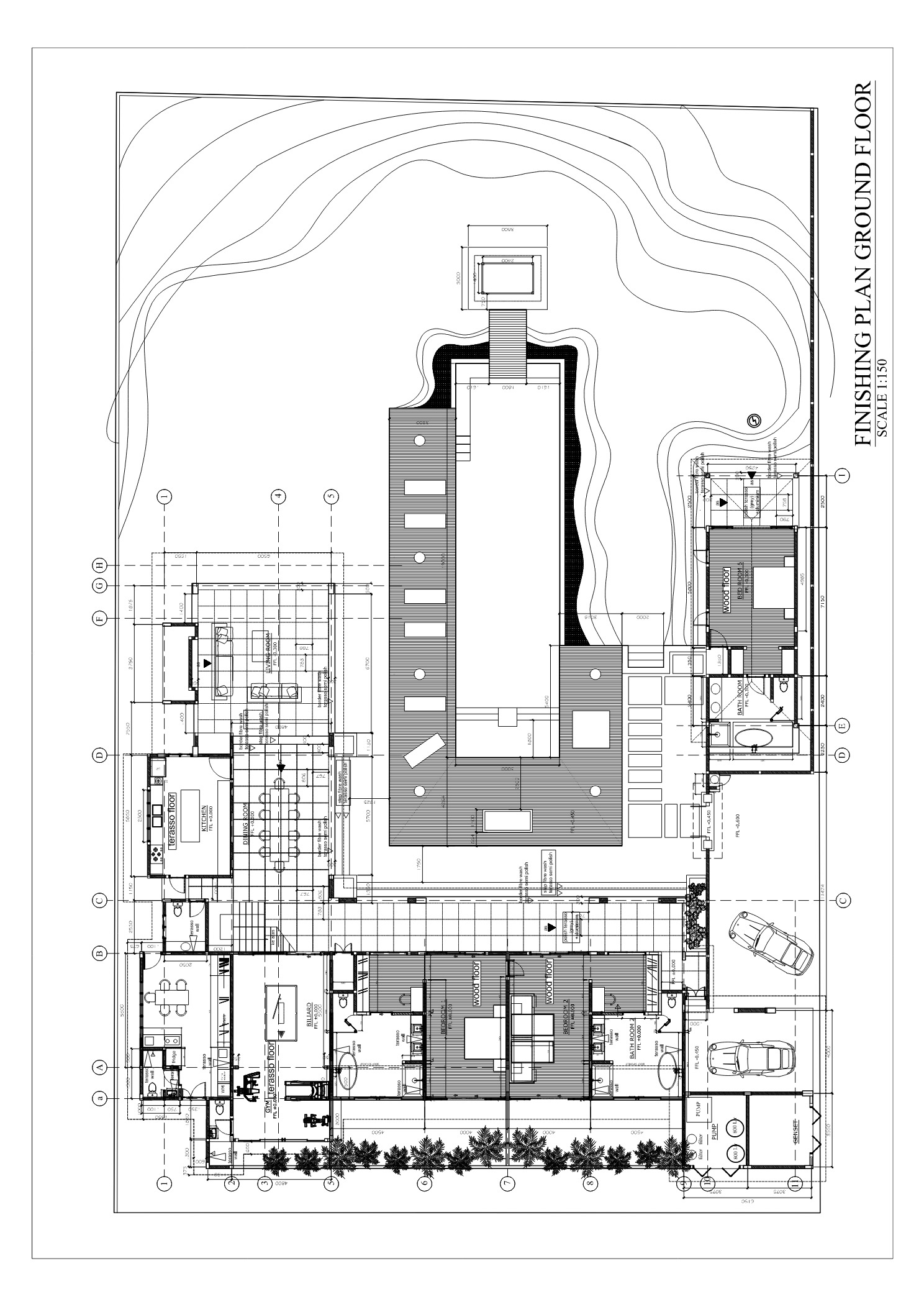Villa Bogor Canggu - Floor Plan