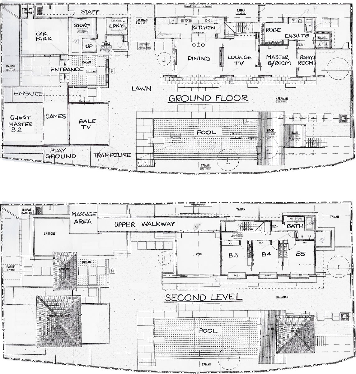 Villa Batusari Canggu - Floor Plan