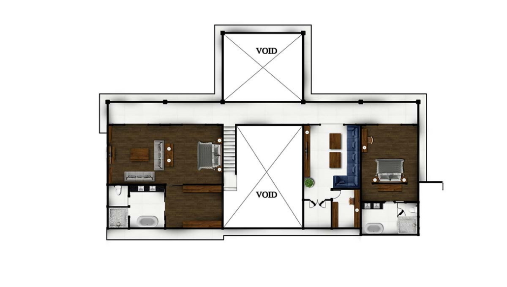 Villa Tjitrap - Floor Plan