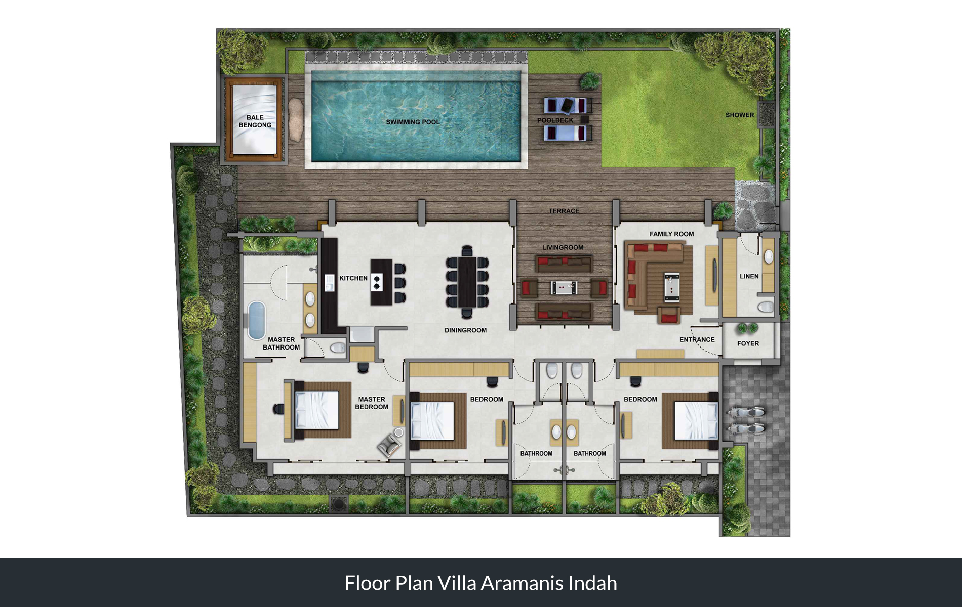 Villa Indah Aramanis - Floor Plan