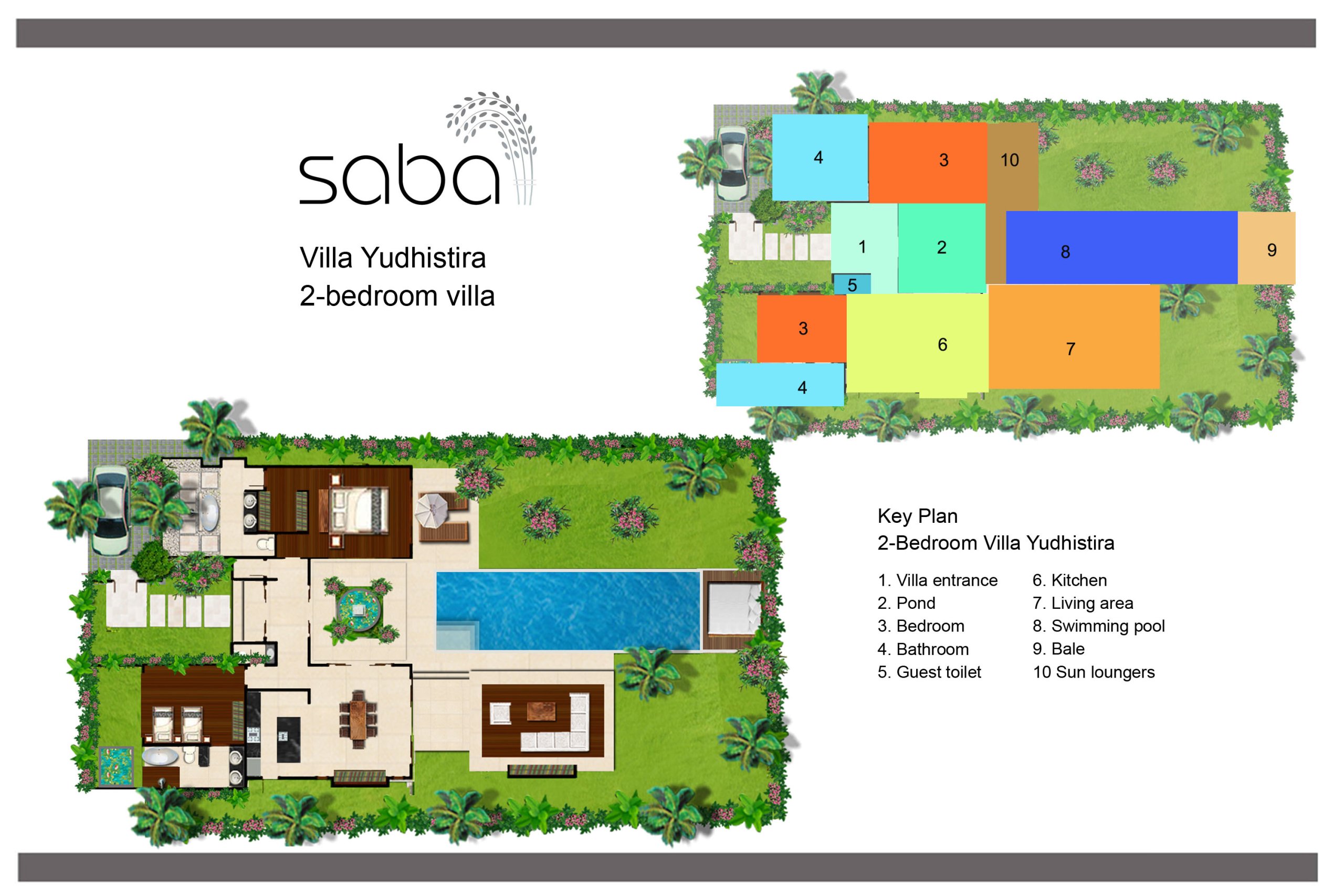 Villa Saba One - Floor Plan