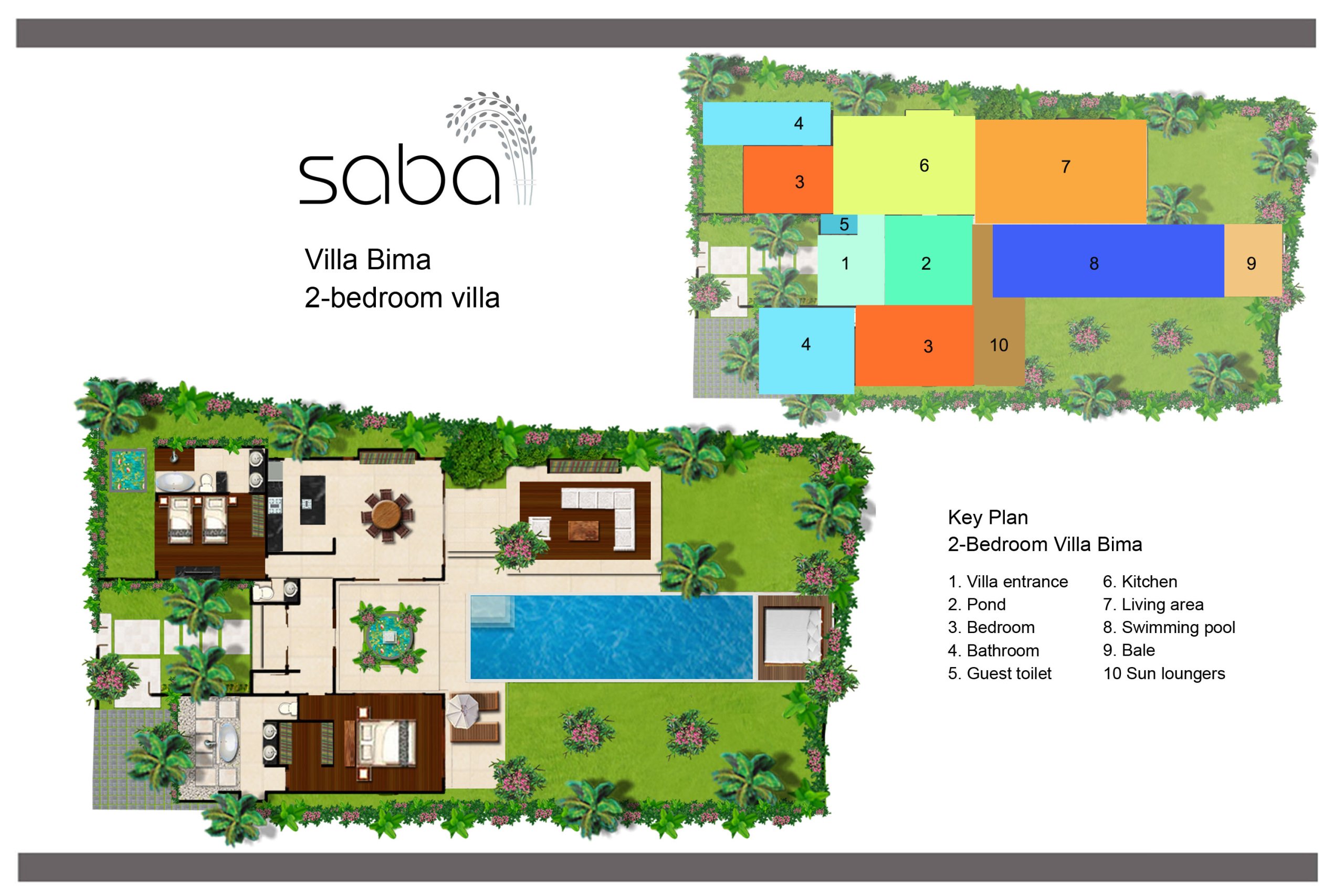 Villa Saba One - Floor Plan