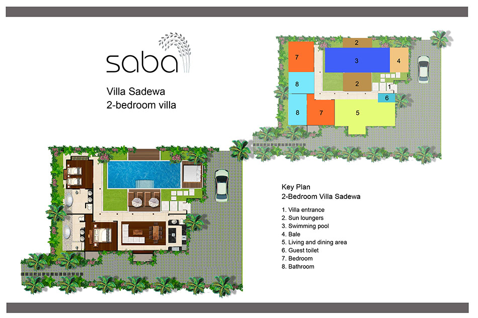Villa Saba Two - Floor Plan