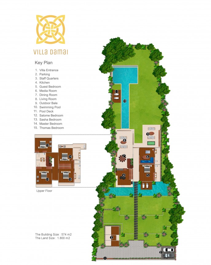Villa Damai Umalas - Floor Plan