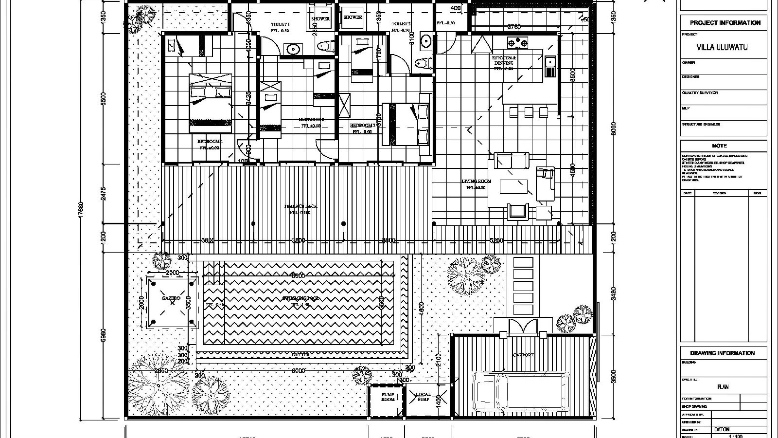 Villa Cabana Emile - Floor Plan