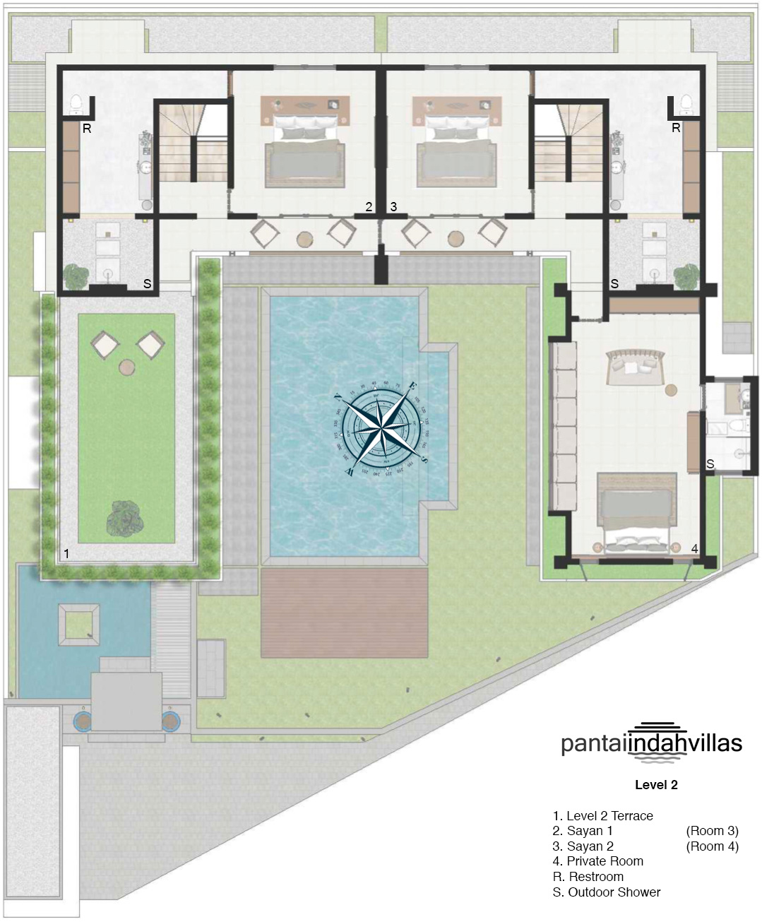 Villa Pantai Indah - Floor Plan