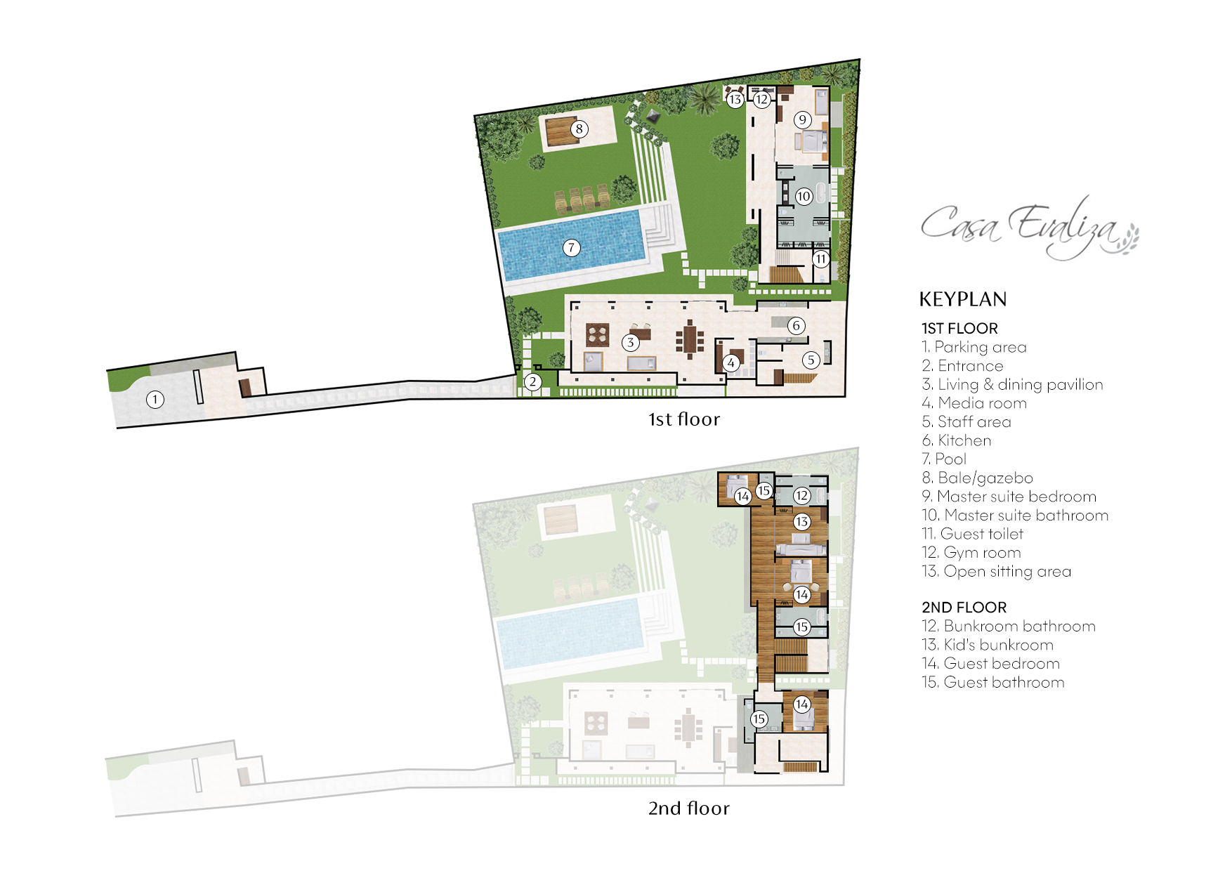 Villa Casa Evaliza - Floor Plan