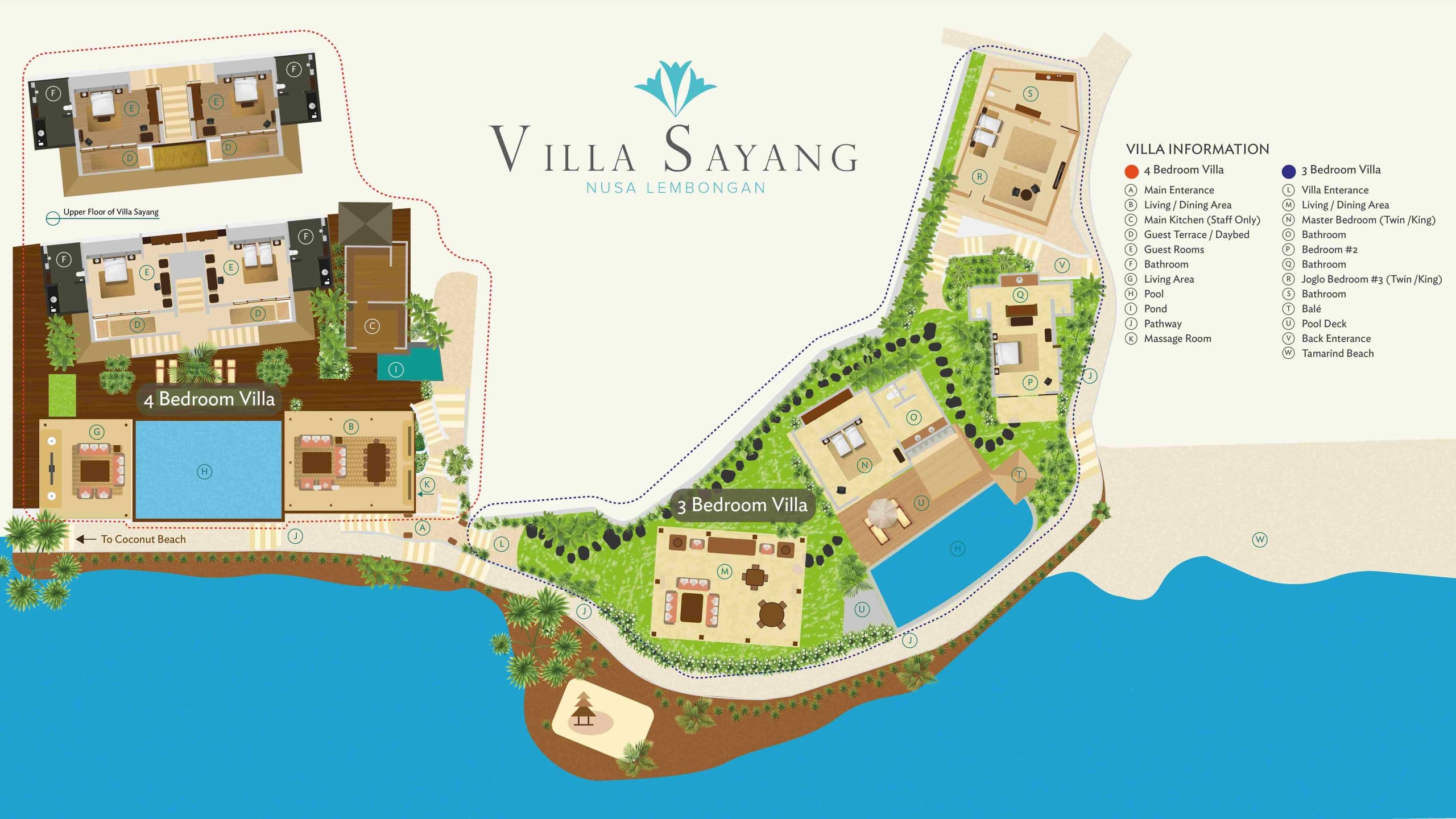 Villa Sayang Besar - Floor Plan