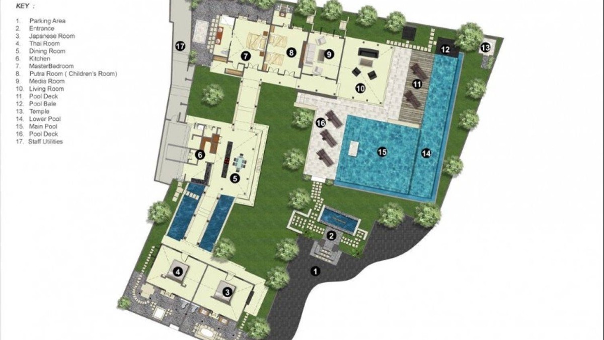 Villa Astika - Floor Plan