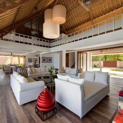 4. Voyage – Corner view of living and dining rooms Villa Voyage - Villa Gallery