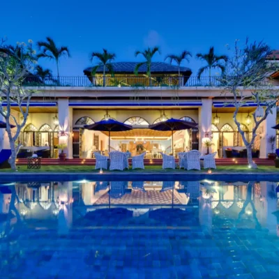 40-Sayang dAmour – Pool view at night Villa Sayang D’amour - Villa Gallery