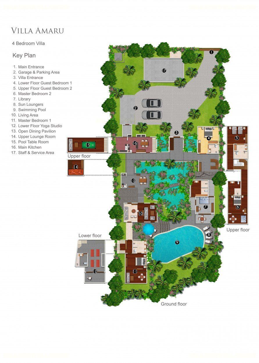 Villa Amaru - Floor Plan