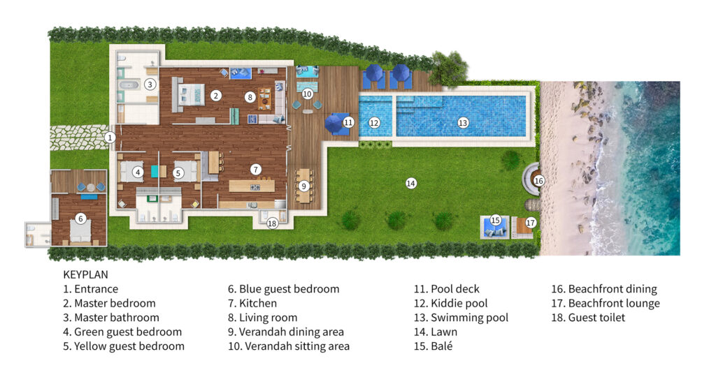 Villa Beach House - Floor Plan