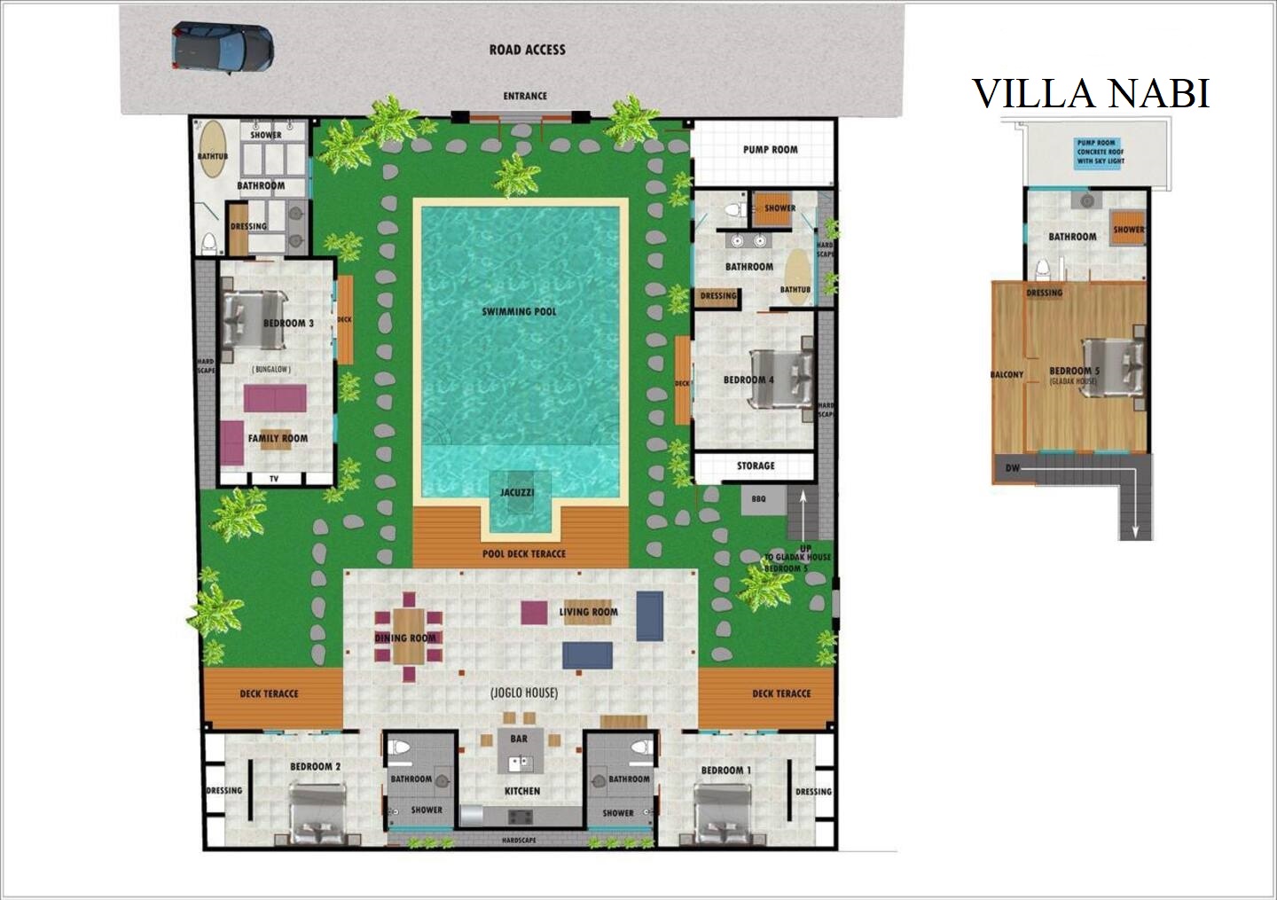 Villa Kabi Oberoi - Floor Plan