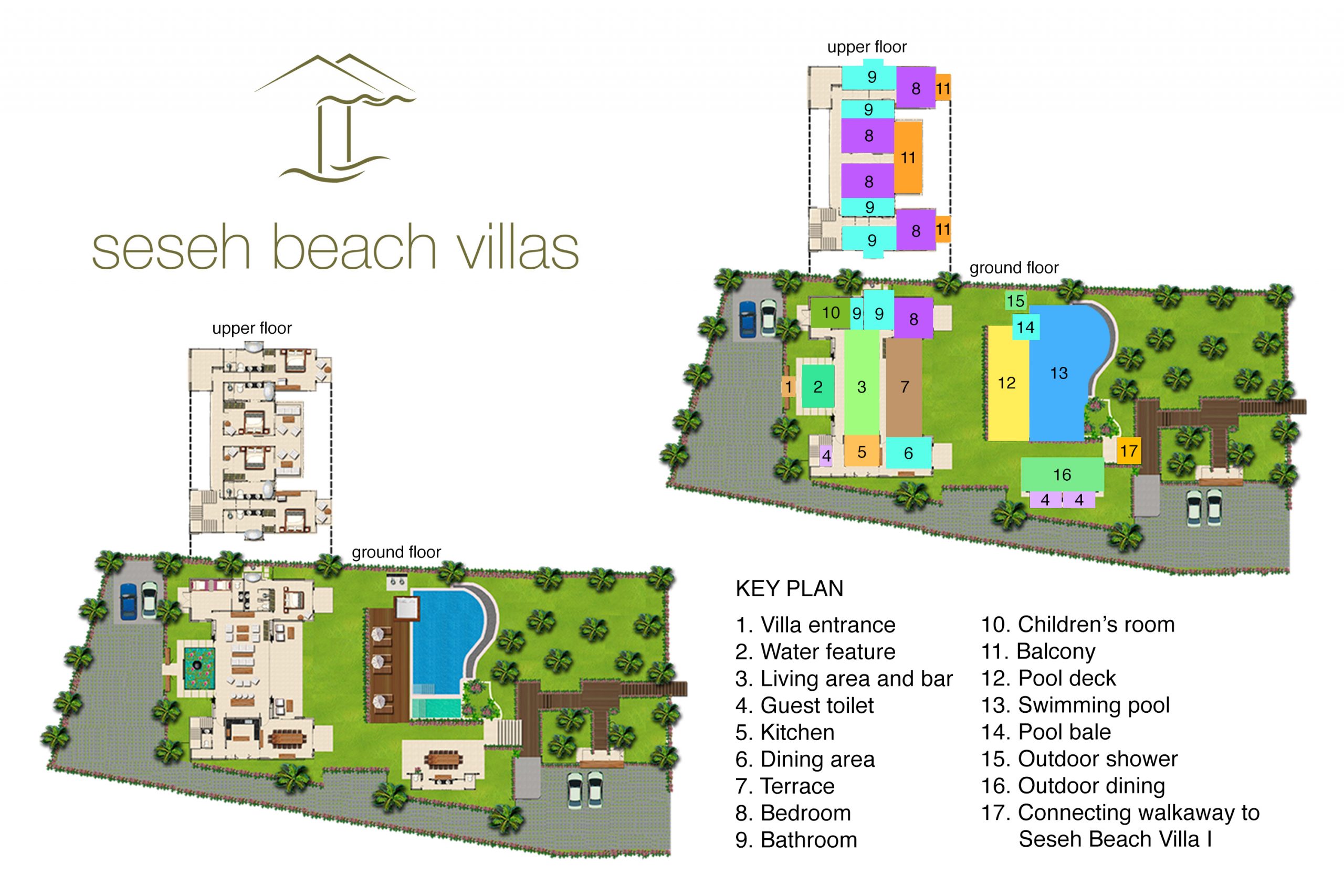 Seseh Beach Villa Two - Floor Plan
