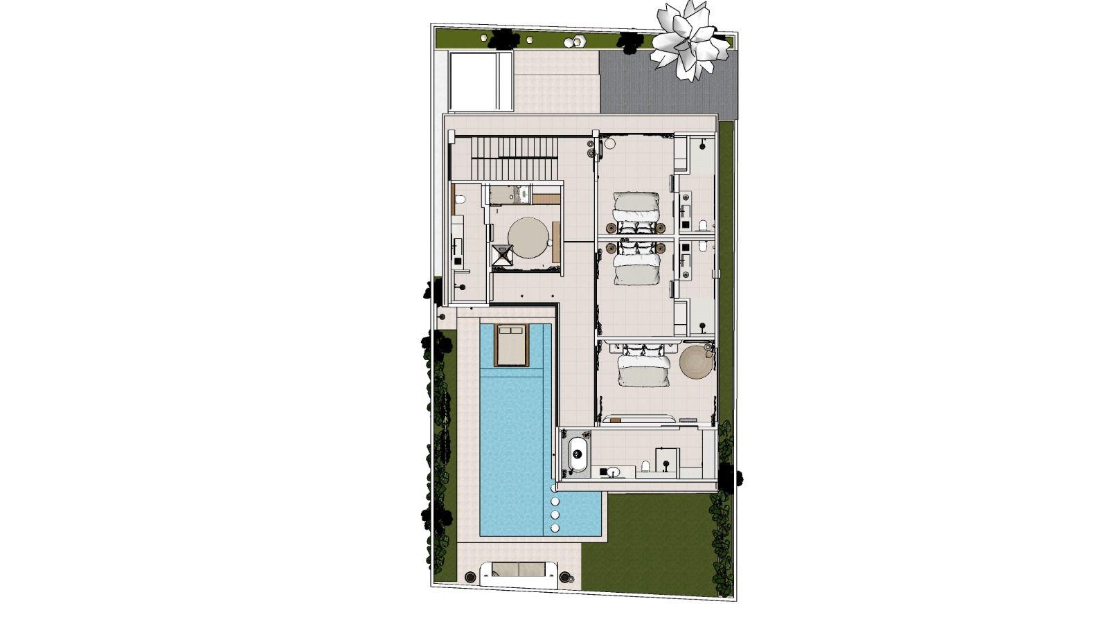 Villa Casa Jomo - Floor Plan