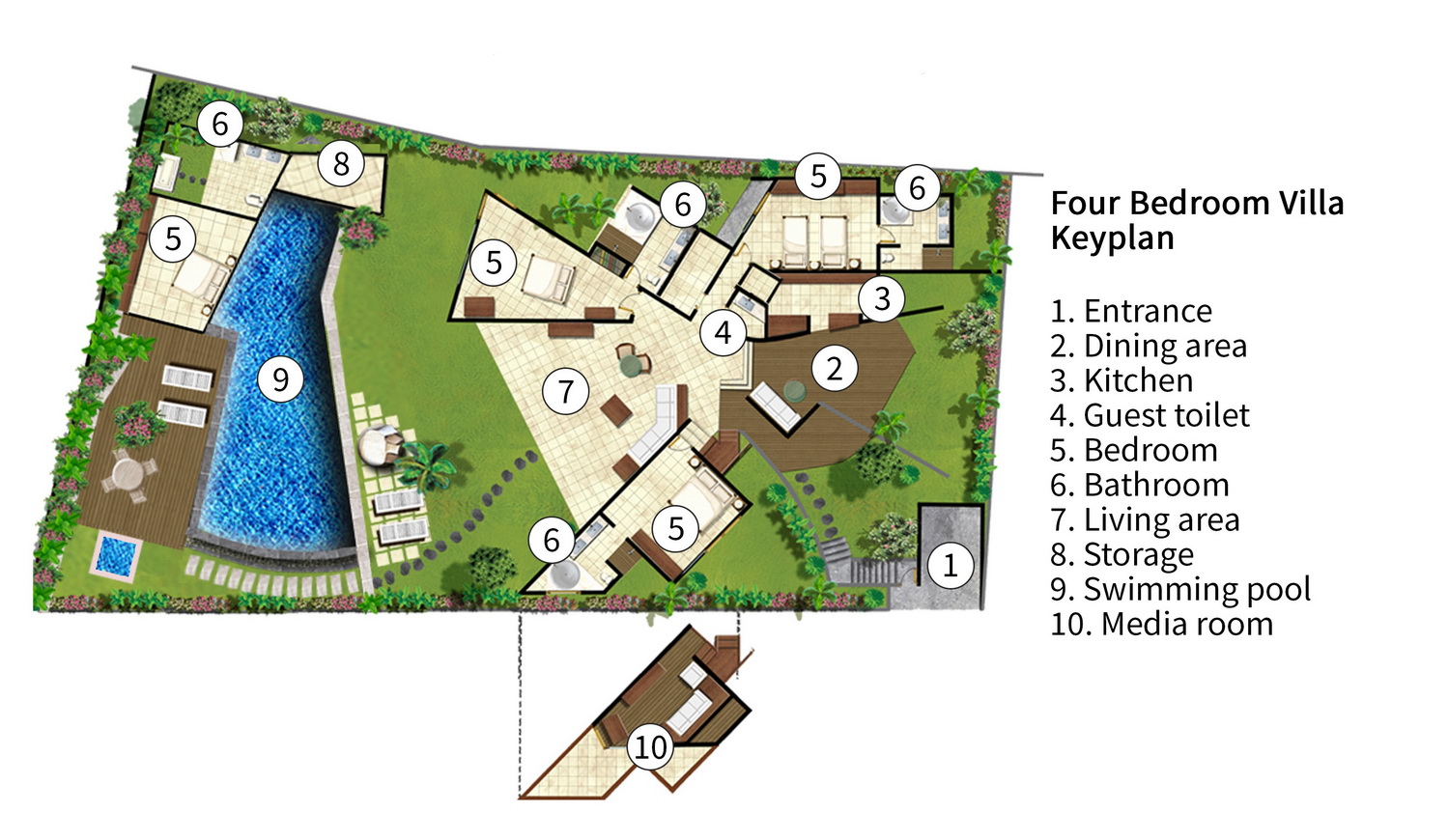 The Layar Villa Five - Floor Plan