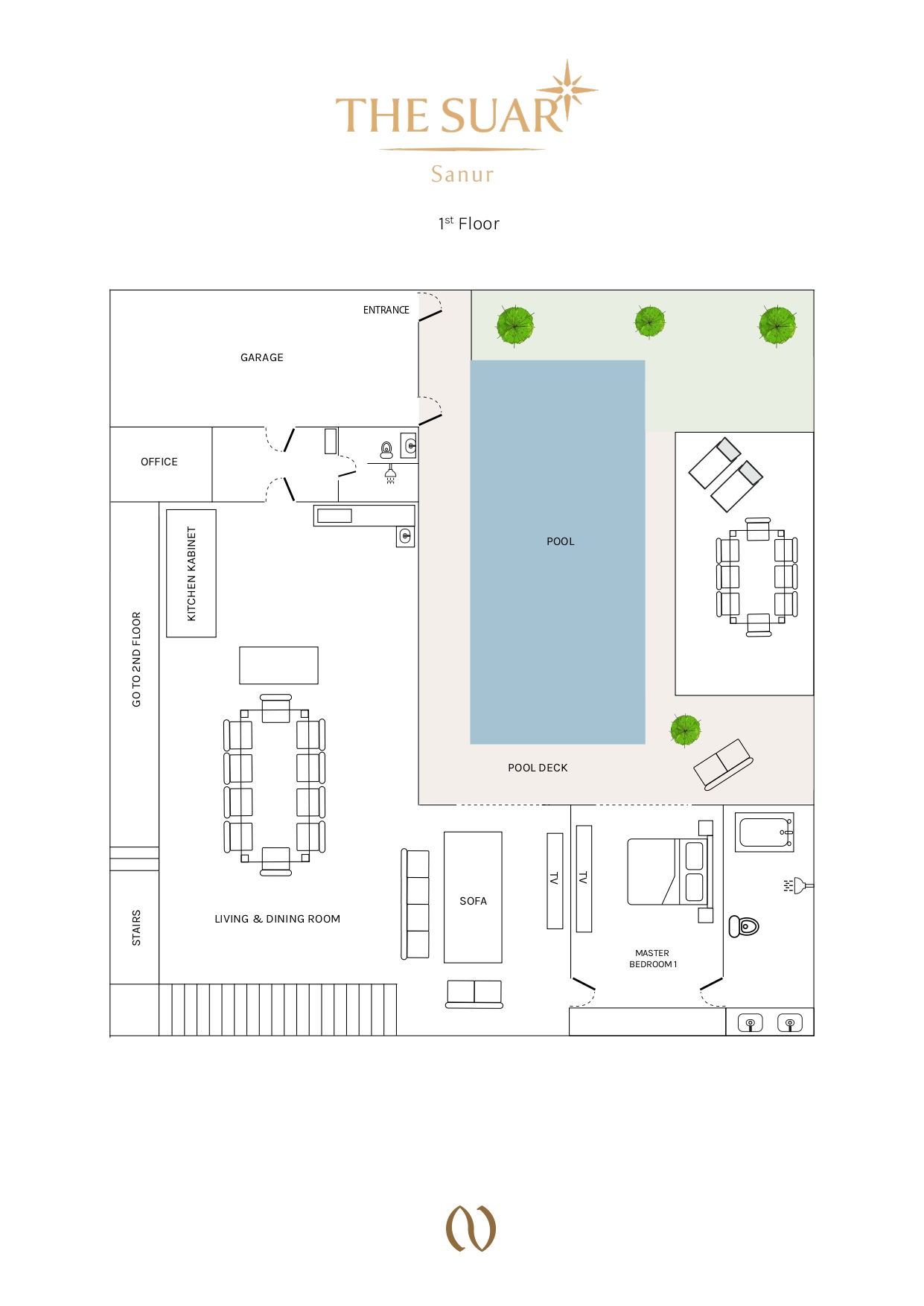Villa Suar Sanur - Floor Plan