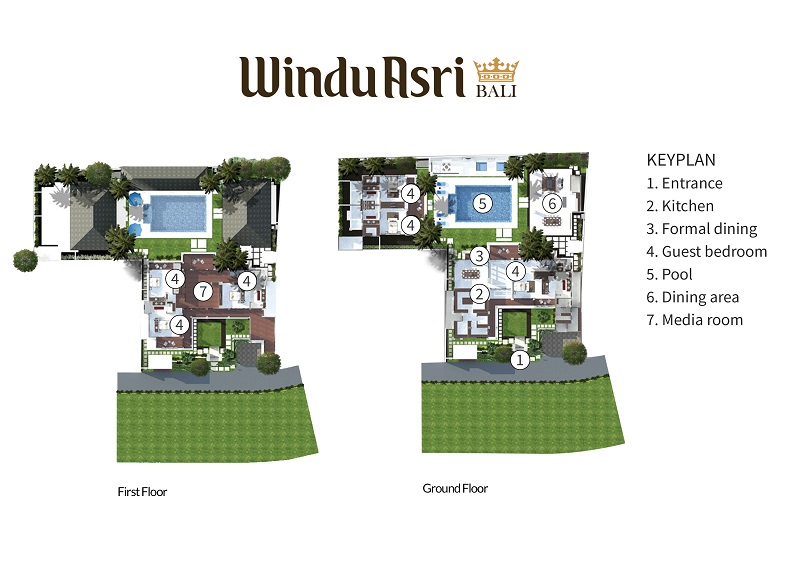 Villa Windu Asri - Floor Plan