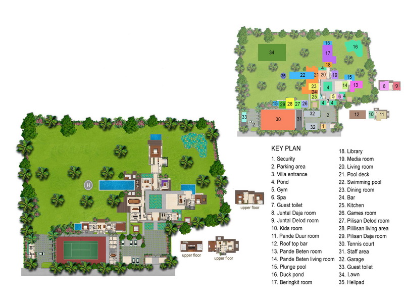 Villa Kaba Kaba Estate - Floor Plan
