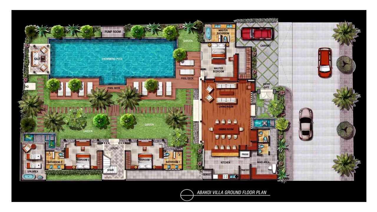 Villa Abakoi - Floor Plan