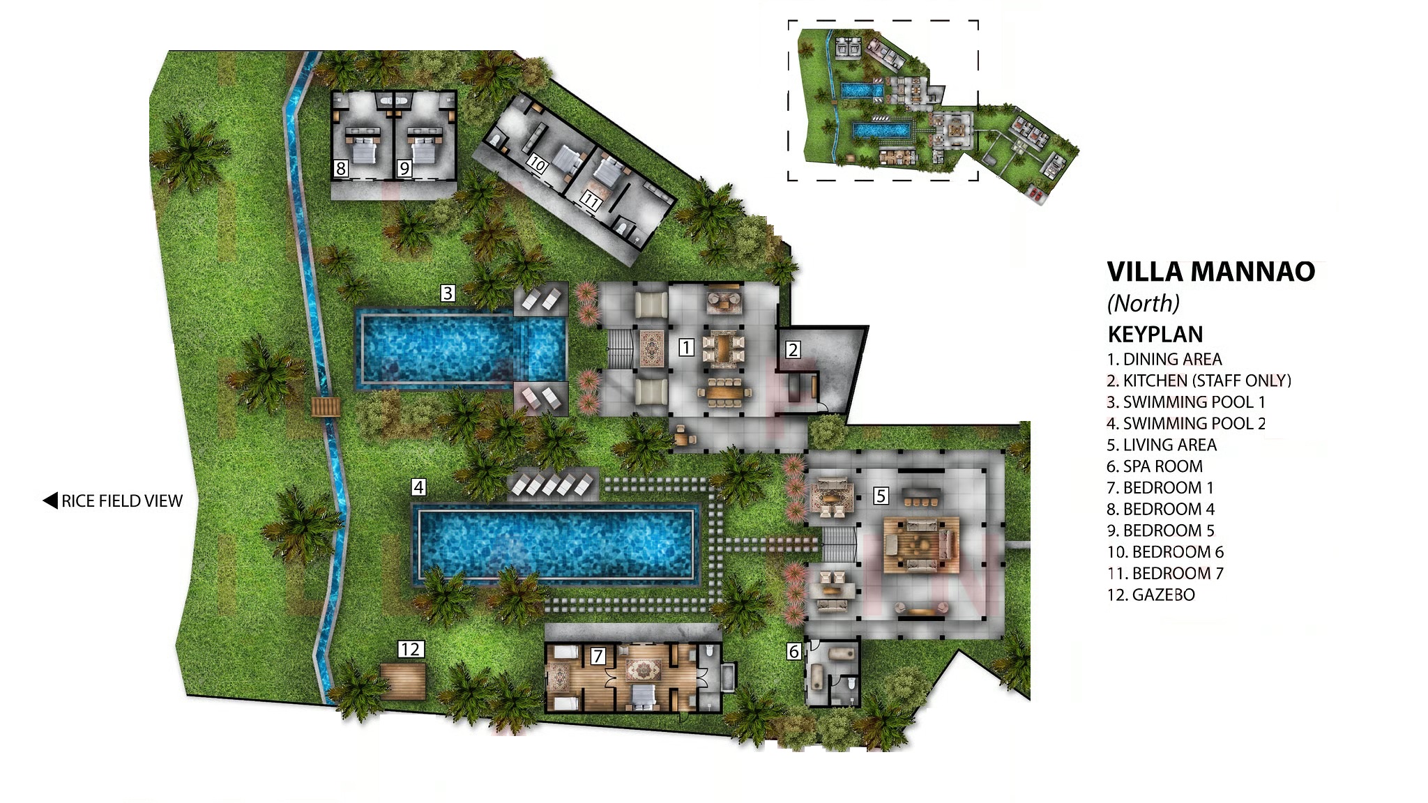 Villa Mannao - Floor Plan