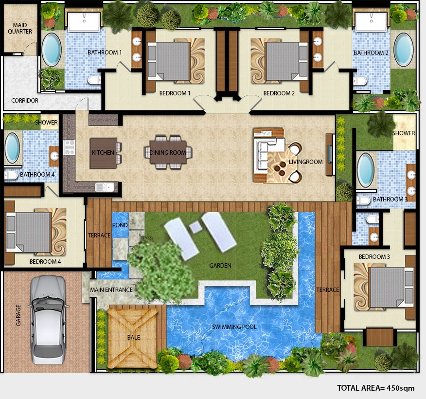 Villa Sanook - Floor Plan