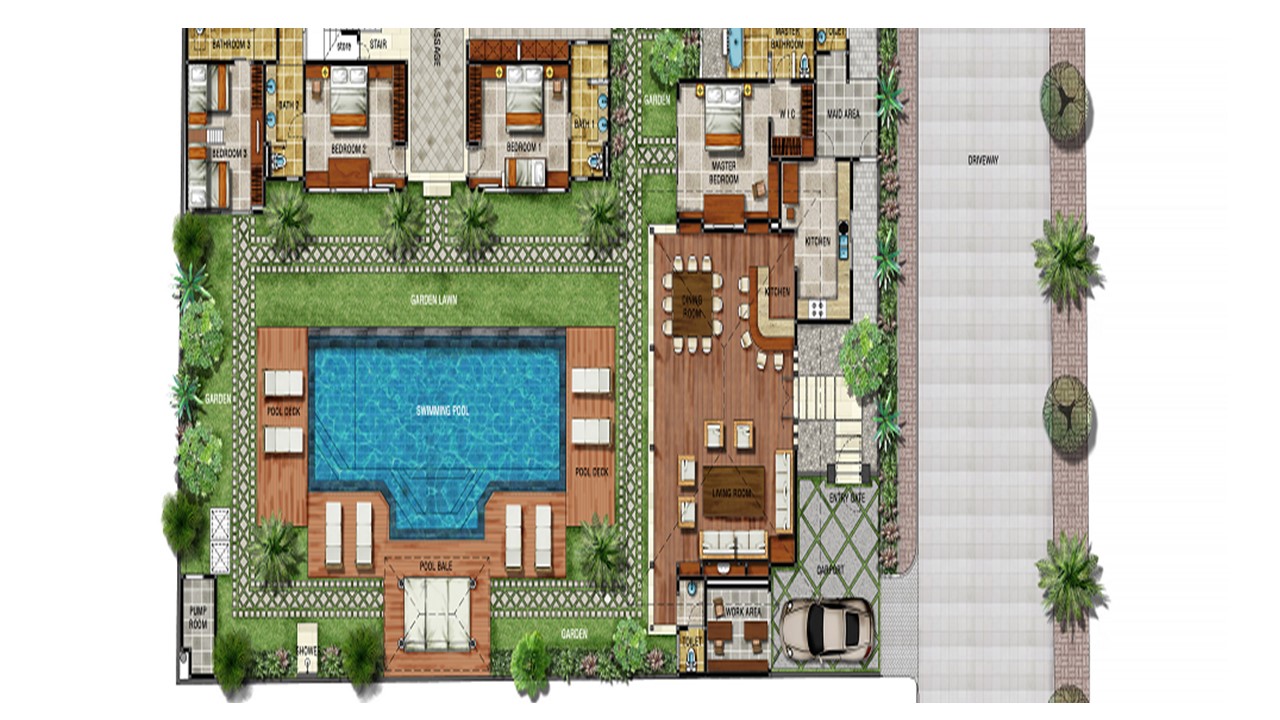 Villa Tangram - Floor Plan
