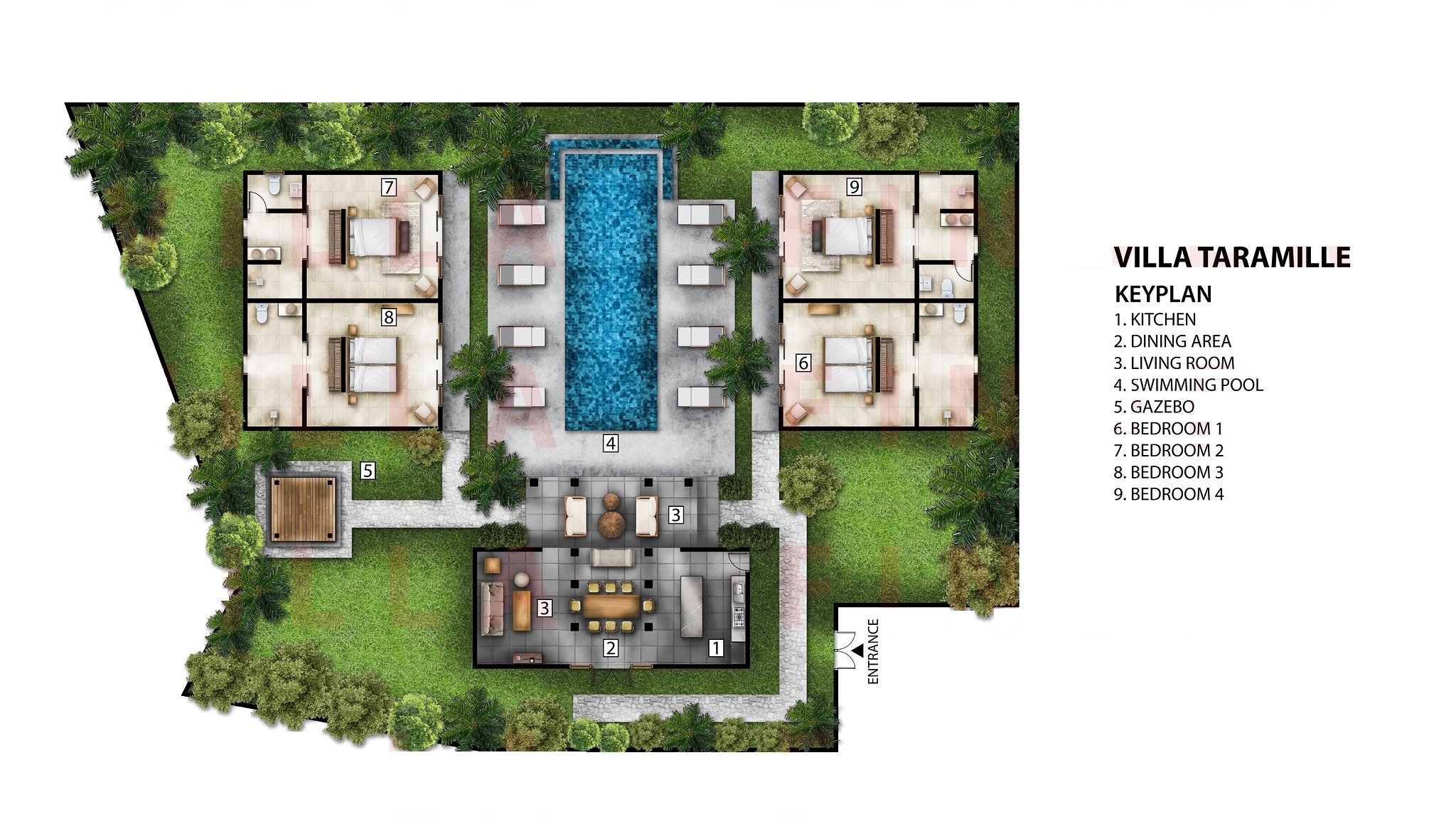 Villa Taramille - Floor Plan