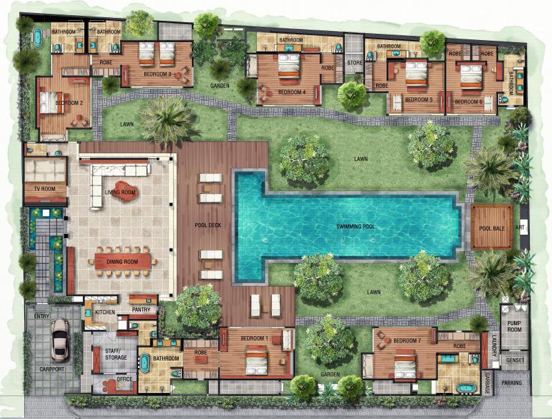 Villa Tiga Puluh - Floor Plan