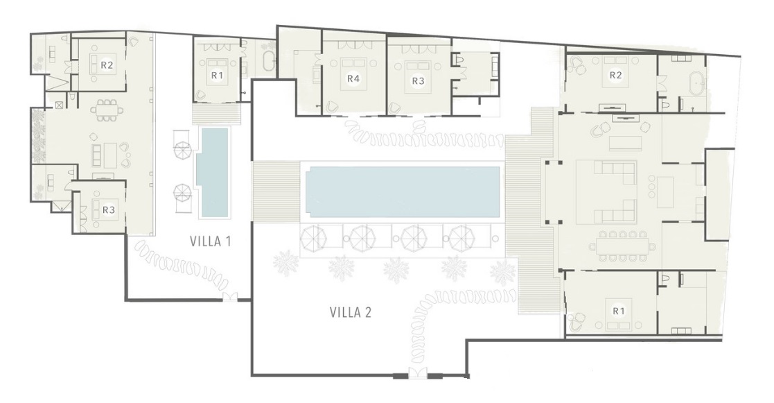 Villa Massilia Tuju - Floor Plan