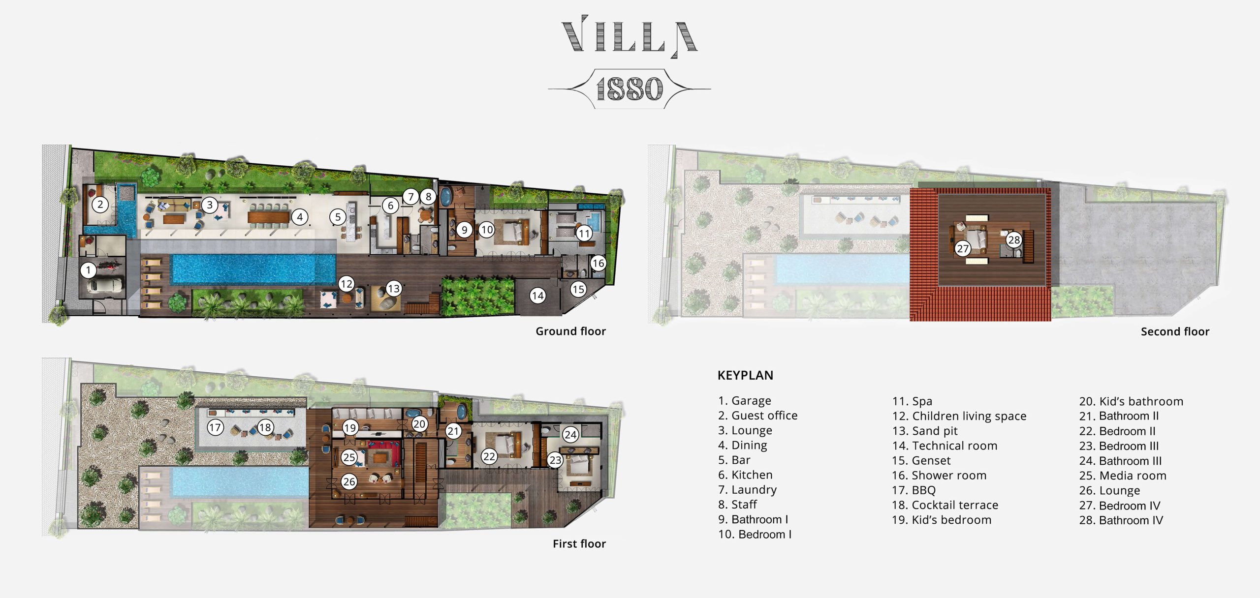 Villa 1880 - Floor Plan
