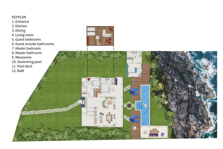 Villa Casa Del Mar - Floor Plan