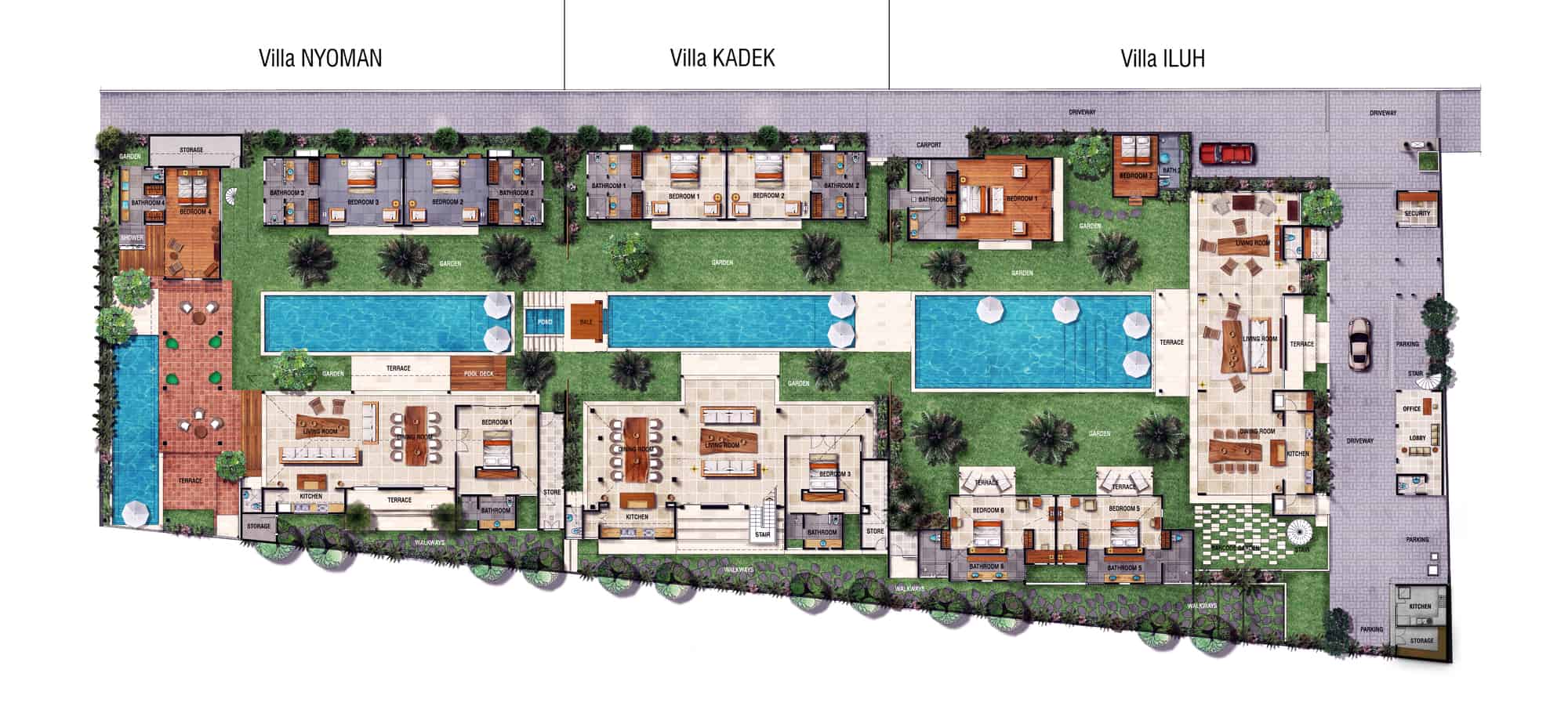 Villa Iluh - Floor Plan