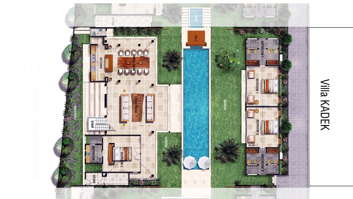 Villa Kadek - Floor Plan