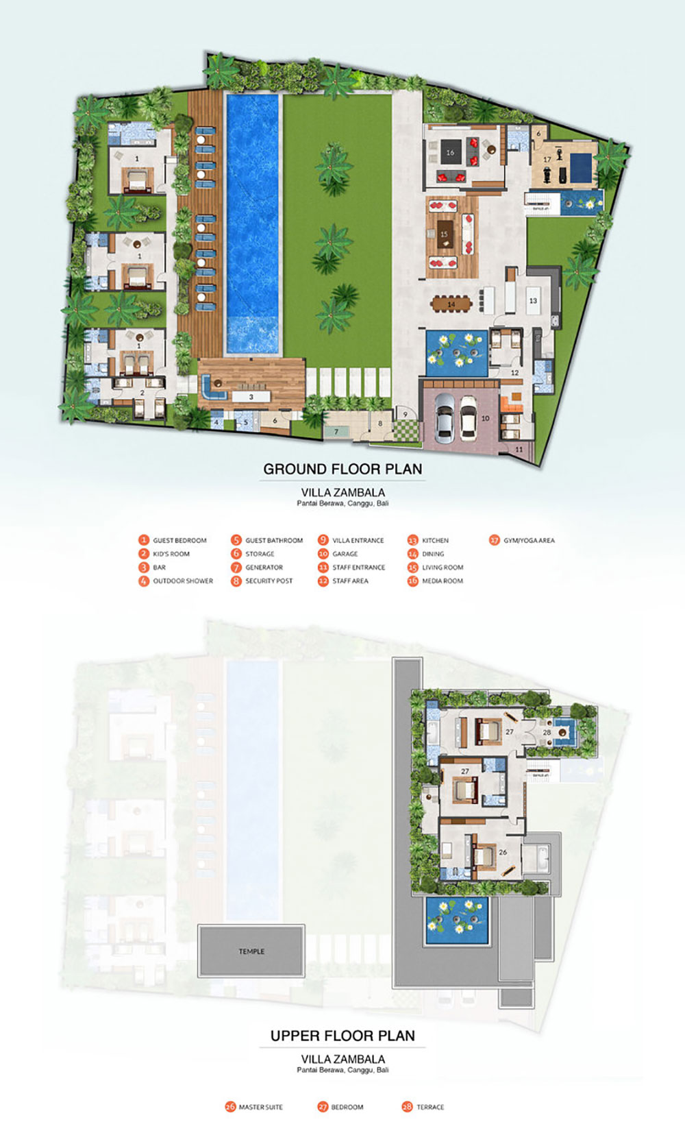 Villa Zambala - Floor Plan