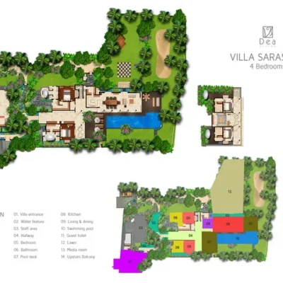 Dea – Sarasvati – Floorplan Villa Sarasvati - Villa Gallery