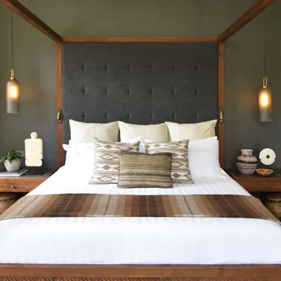 Downstairs master bed front on Villa Kasianda House - Villa Gallery