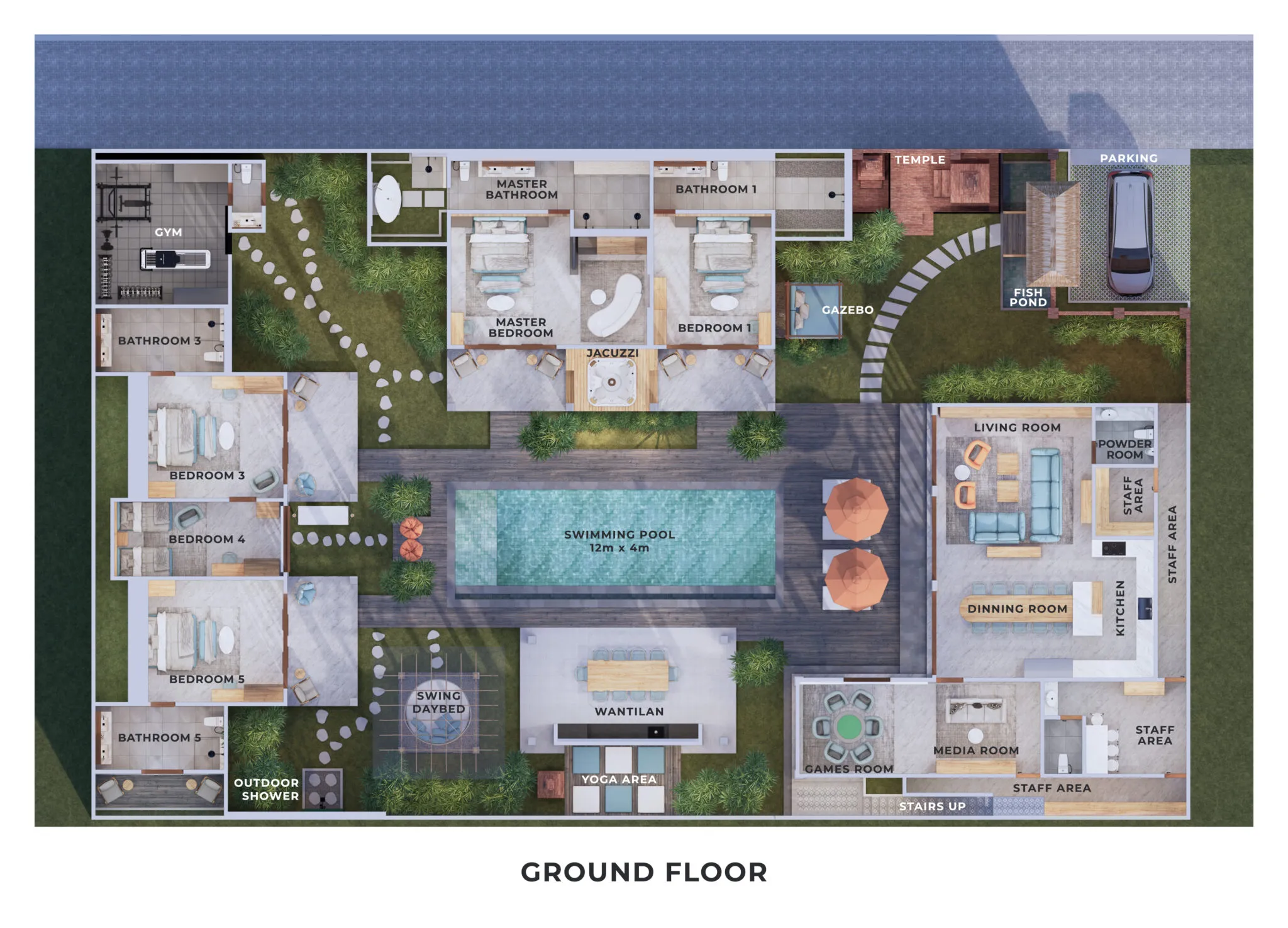 Villa Mahkota - Floor Plan